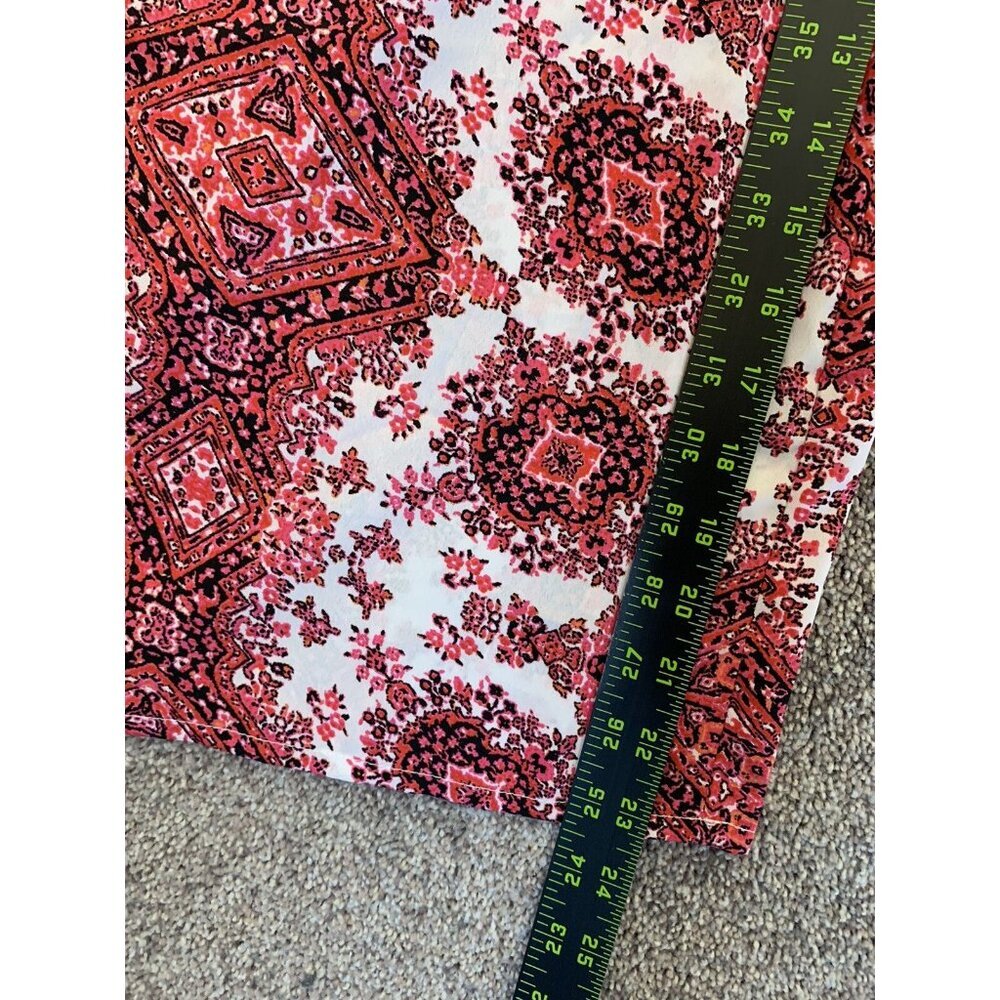 Boohoo Women’s Jumpsuit Size 4 Red White Back Zipper V-Neck Spaghetti Straps GUC - Picture 9 of 11